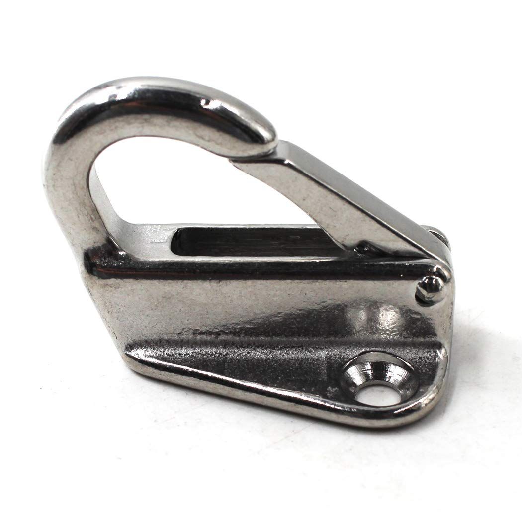 Spring Snap Attach Rope Hook, SS 316 Fender Spring Fending Hook Marine Clothes Boat Hardware (4pcs) - Image 4
