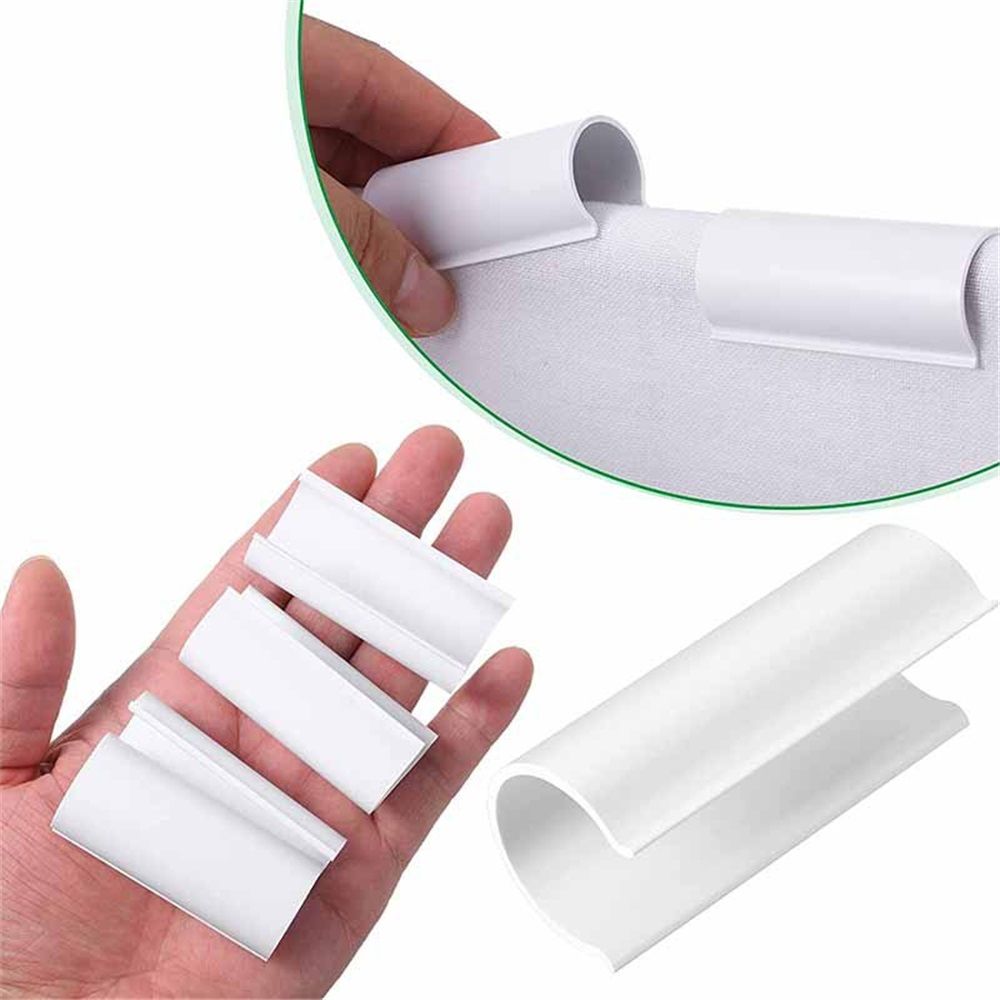 32 Pcs PVC Pipe Clips Pool Cover Clamps for Above Ground Pool Greenhouses, Row Covers, Garden, Shelters, Bird Protection, 2.4 Inch Long(for 3/4 Inch PVC Pipe,White) - Image 3