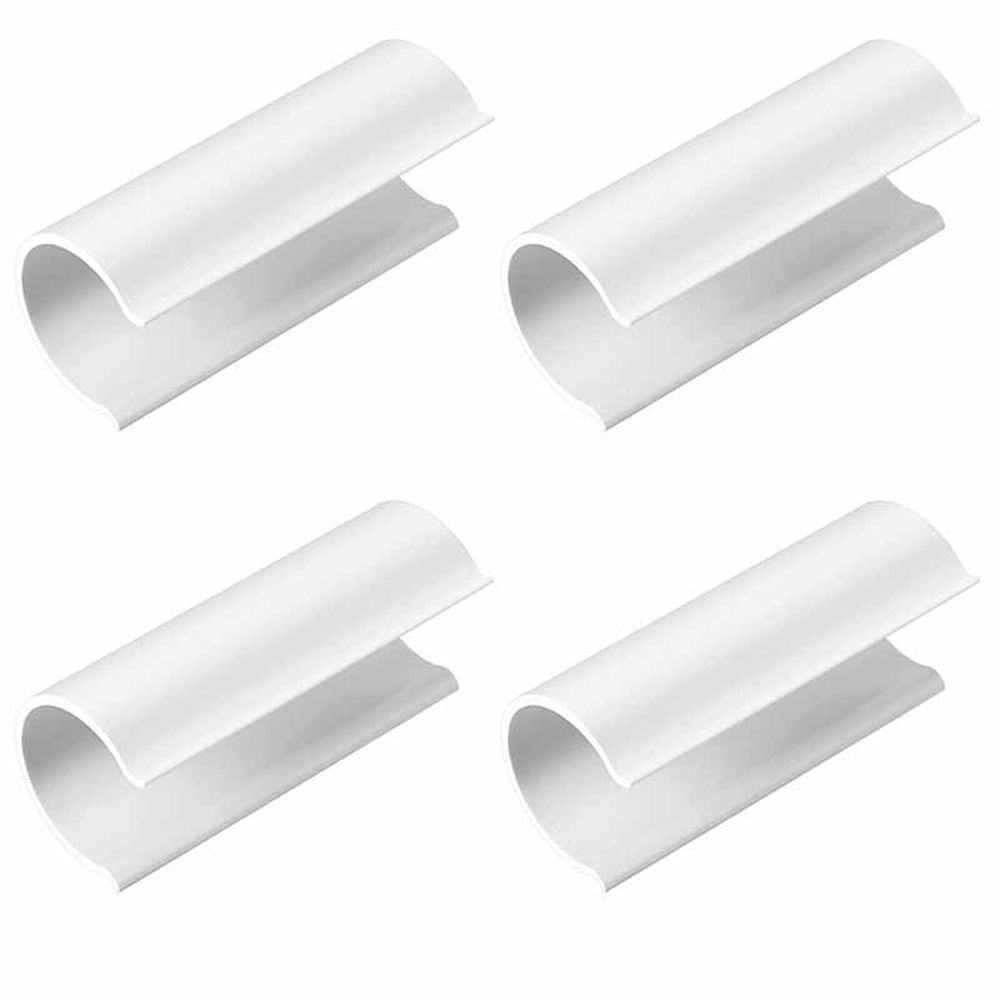 32 Pcs PVC Pipe Clips Pool Cover Clamps for Above Ground Pool Greenhouses, Row Covers, Garden, Shelters, Bird Protection, 2.4 Inch Long(for 3/4 Inch PVC Pipe,White) - Image 4