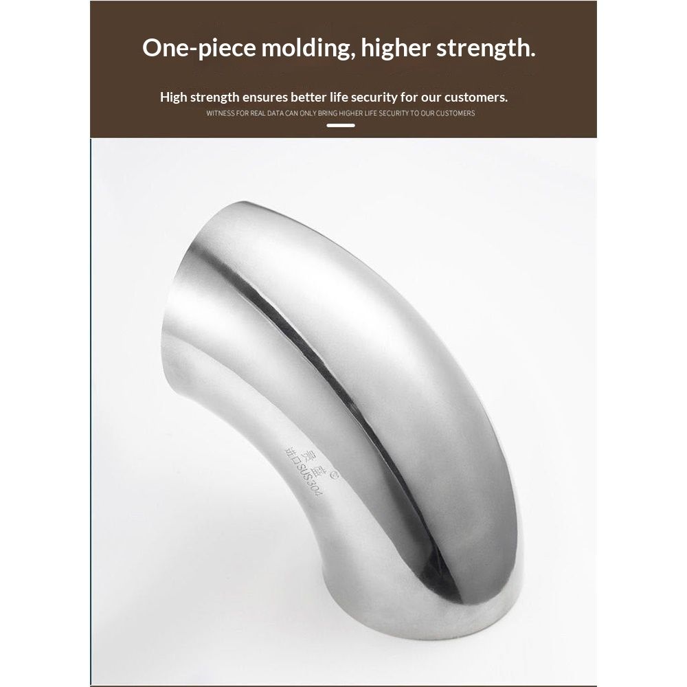 3 Inch 90 Degree 304 Stainless Steel Bend Tube Exhaust Elbow Pipe for Car Customized Modified Exhaust System-4pcs - Image 3