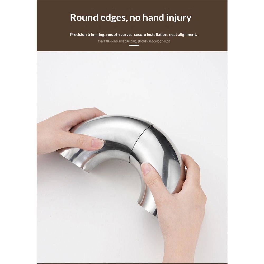 3 Inch 90 Degree 304 Stainless Steel Bend Tube Exhaust Elbow Pipe for Car Customized Modified Exhaust System-4pcs - Image 4