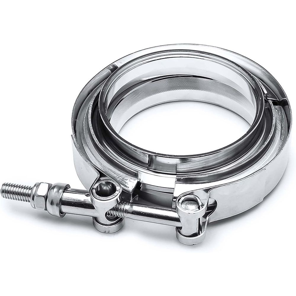 3.0 Inch V Band Clamp for Flange Kit Stainless Steel (with flanges) 304 Stainless Steel, for Turbo Exhaust Downpipe, Racing Pickup Truck Exchange Exhaust Systems - Image 4