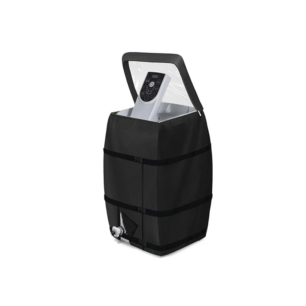 Hot Tub Spa Heater Pump Cover with Transparent PVC Top Window and Zipper Opening,Heavy Duty Waterproof Dustproof Hot Tub Insulated Pump Cover for Multiple Brands (Black) - Image 1