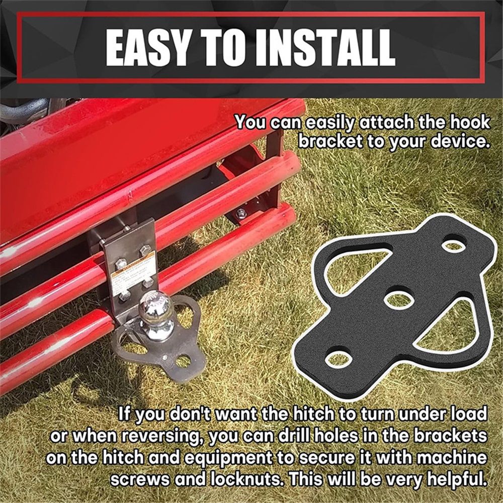 3-Way Hitch Adapter with 3/4″ Hardware Included - Golf Carts Garden Tractors Trailers Lawn Mowers Chains and Tow Straps - Image 5
