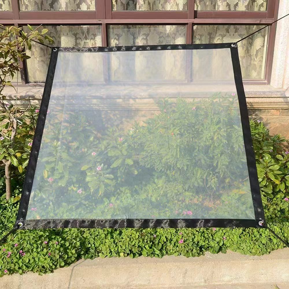 Tarps Heavy Duty Waterproof - 8.2x10FT Clear Vinyl Tarp with Grommets - Greenhouse Plastic Sheeting for Garden, Transparent Poly Tarpaulin - Snowproof Plant Cover for Patio Porch Camping - Image 4