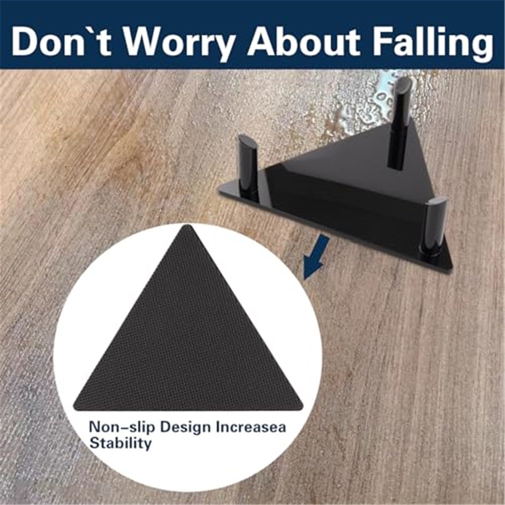 Ball Display Stand with Anti-Slip Mat, 1.3inch Pegs Acrylic Sleek Holder for Different Size Basketball, Soccer Ball, Football, Sturdy Memorabilia Display Case-Black (4 Packs) - Image 3