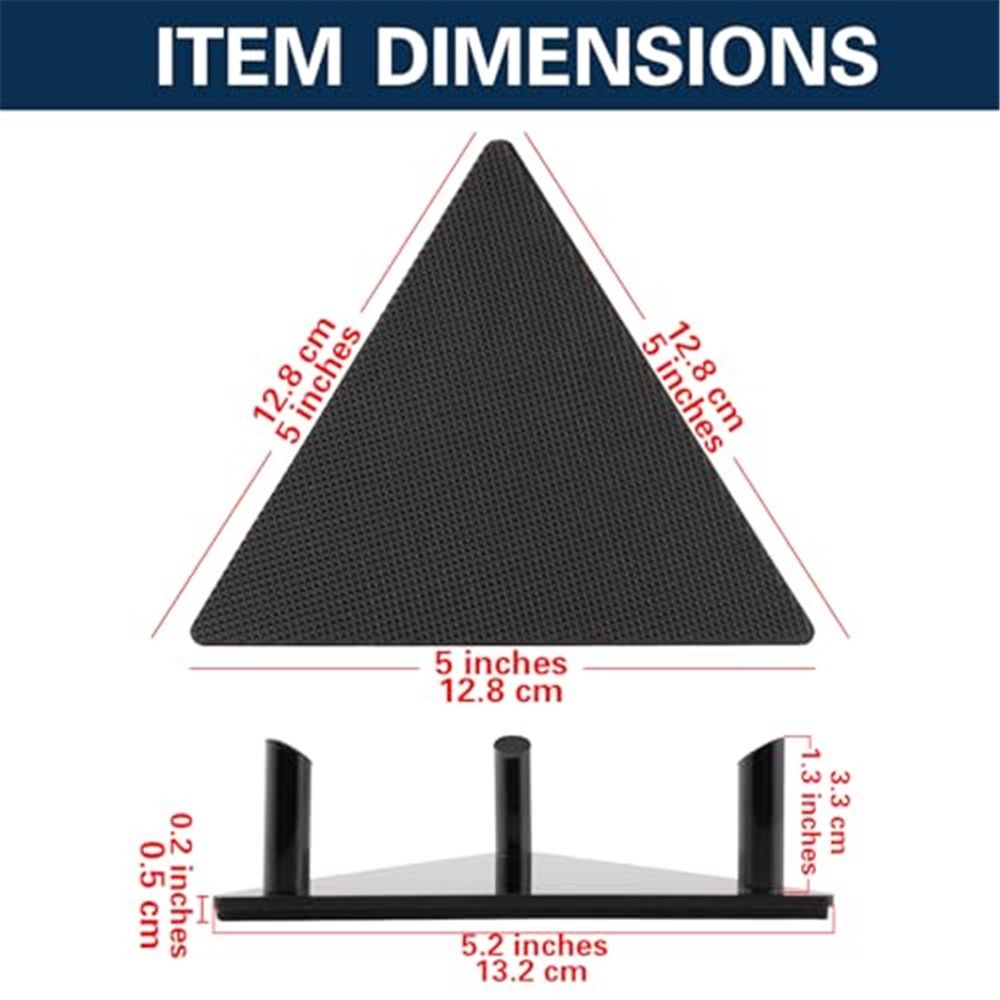 Ball Display Stand with Anti-Slip Mat, 1.3inch Pegs Acrylic Sleek Holder for Different Size Basketball, Soccer Ball, Football, Sturdy Memorabilia Display Case-Black (4 Packs) - Image 5