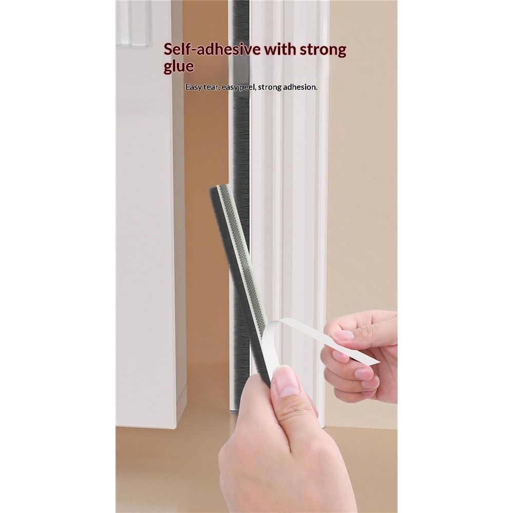 33 Ft Gray Self-Adhesive Soundproofing Weather Stripping for Doors and Windows, 0.35