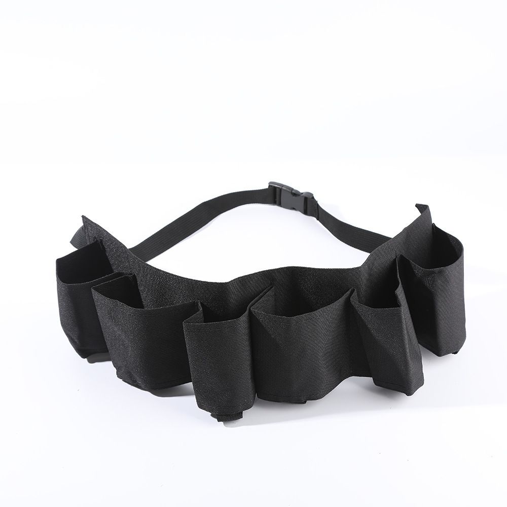 2 Pcs Beer Belt Holder for Men 6 Cans Beer Can Holder for Drinking Adjustable Black Drinking Accessories for Halloween Christmas Men Women Outdoor Camping Hiking Picnic Party - Image 2