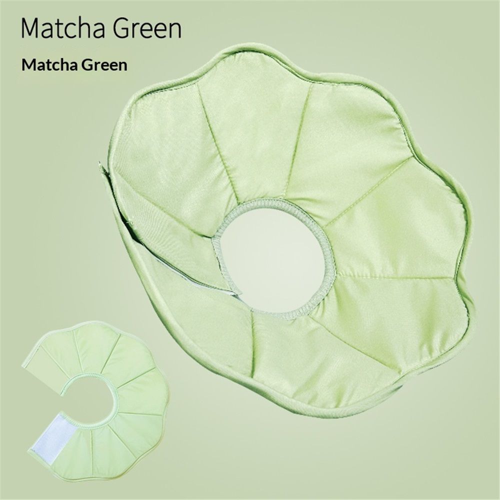 Adjustable Soft Cat Cone Collar - Waterproof Recovery Collar for Cats After Surgery, Lightweight Collar for Kittens, Small to Large (green, L) - Image 2