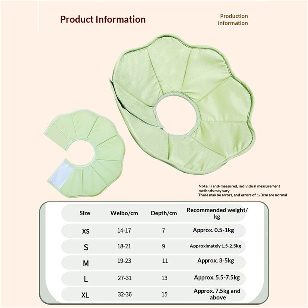 Adjustable Soft Cat Cone Collar - Waterproof Recovery Collar for Cats After Surgery, Lightweight Collar for Kittens, Small to Large (green, L) - Image 3