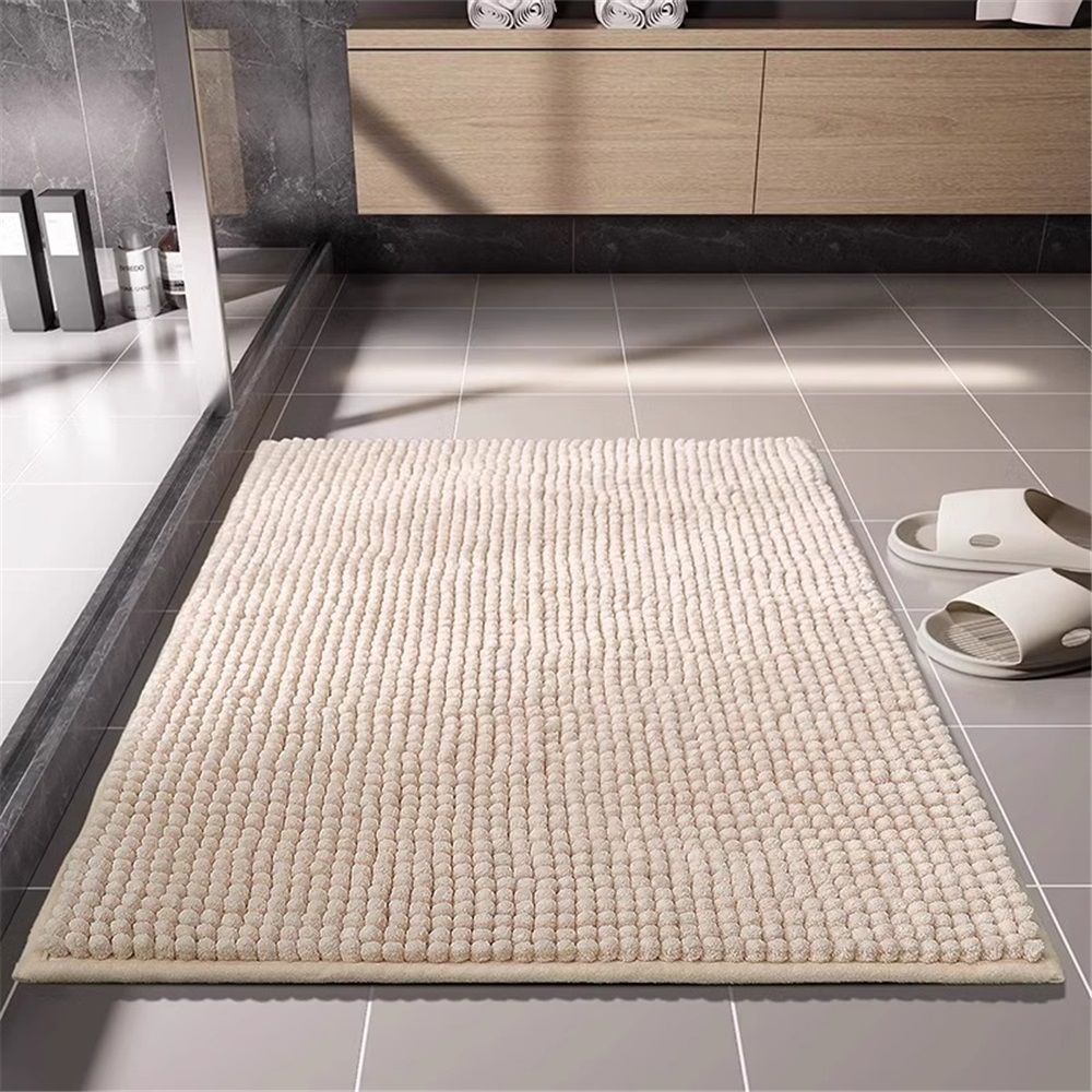 Non-Slip Bath Rug,Extra Soft Microfiber Bedroom Shag Carpet with Anti-Slip Backing,Water/Dust Absorbent Fast Dry Shower Mat,Sound Insulated Stairs Pad,Machine Washable (15 x 23 Inches) - Image 1