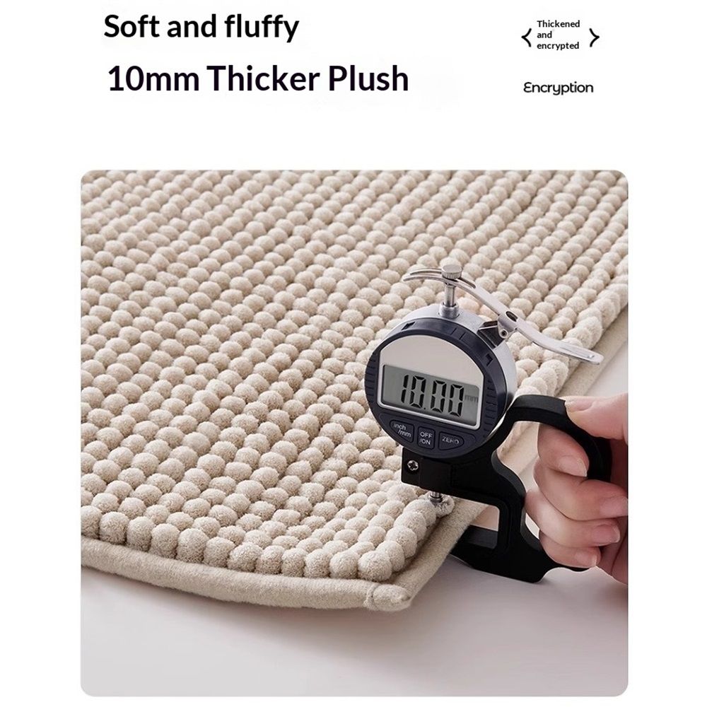 Non-Slip Bath Rug,Extra Soft Microfiber Bedroom Shag Carpet with Anti-Slip Backing,Water/Dust Absorbent Fast Dry Shower Mat,Sound Insulated Stairs Pad,Machine Washable (15 x 23 Inches) - Image 5