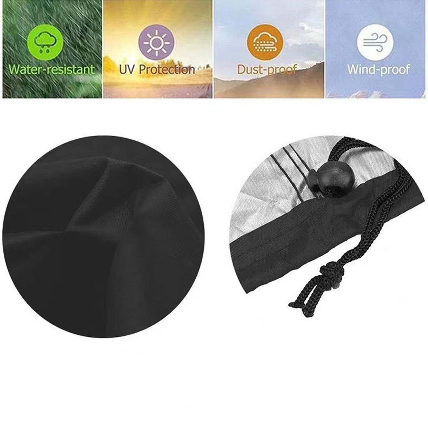Wheelchair Cover,Electric Wheelchair Cover,Wheelchair Cover for Storage,Waterproof Mobility Scooter Cover, Protector from Dust Dirt Snow Rain Sun Rays,Rolling Walker Cover ,Indoor use (M) - Image 4