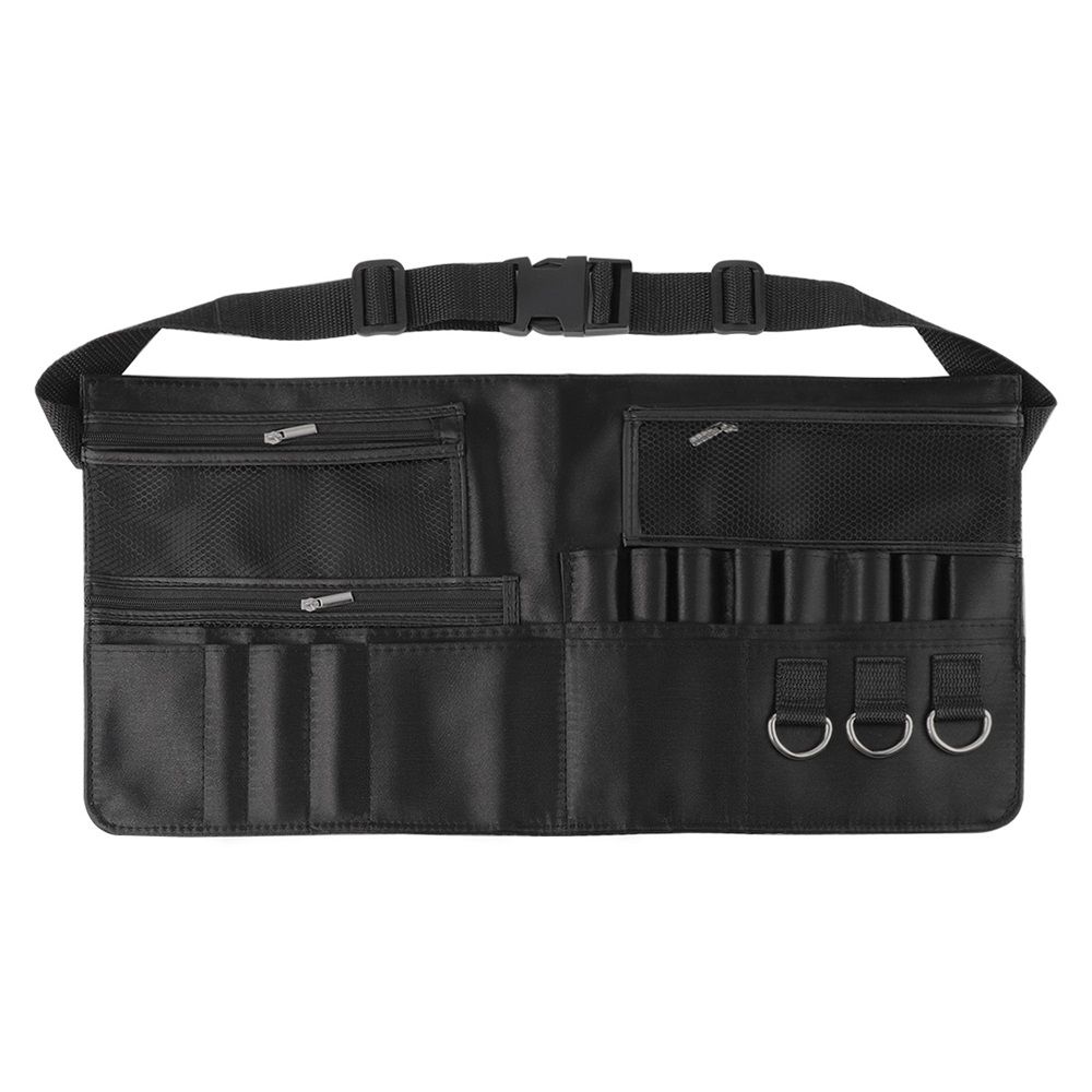 Professional Makeup Apron - Makeup Artist Brush belt , Brush Pouch Holder Multi Pockets with Belt Strap Bag (Brushes Not Included) - Image 1