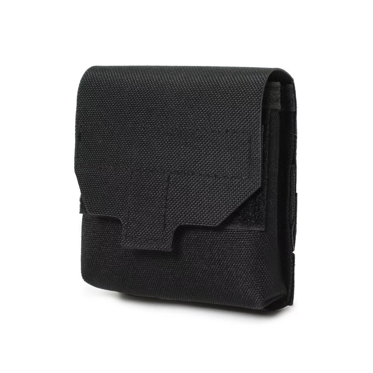 Mini Utility Pouch Essential Pouch General Purpose Micro Pouch Flashlight Earplug  Bag Fit Vest and Belt（black） - Image 1