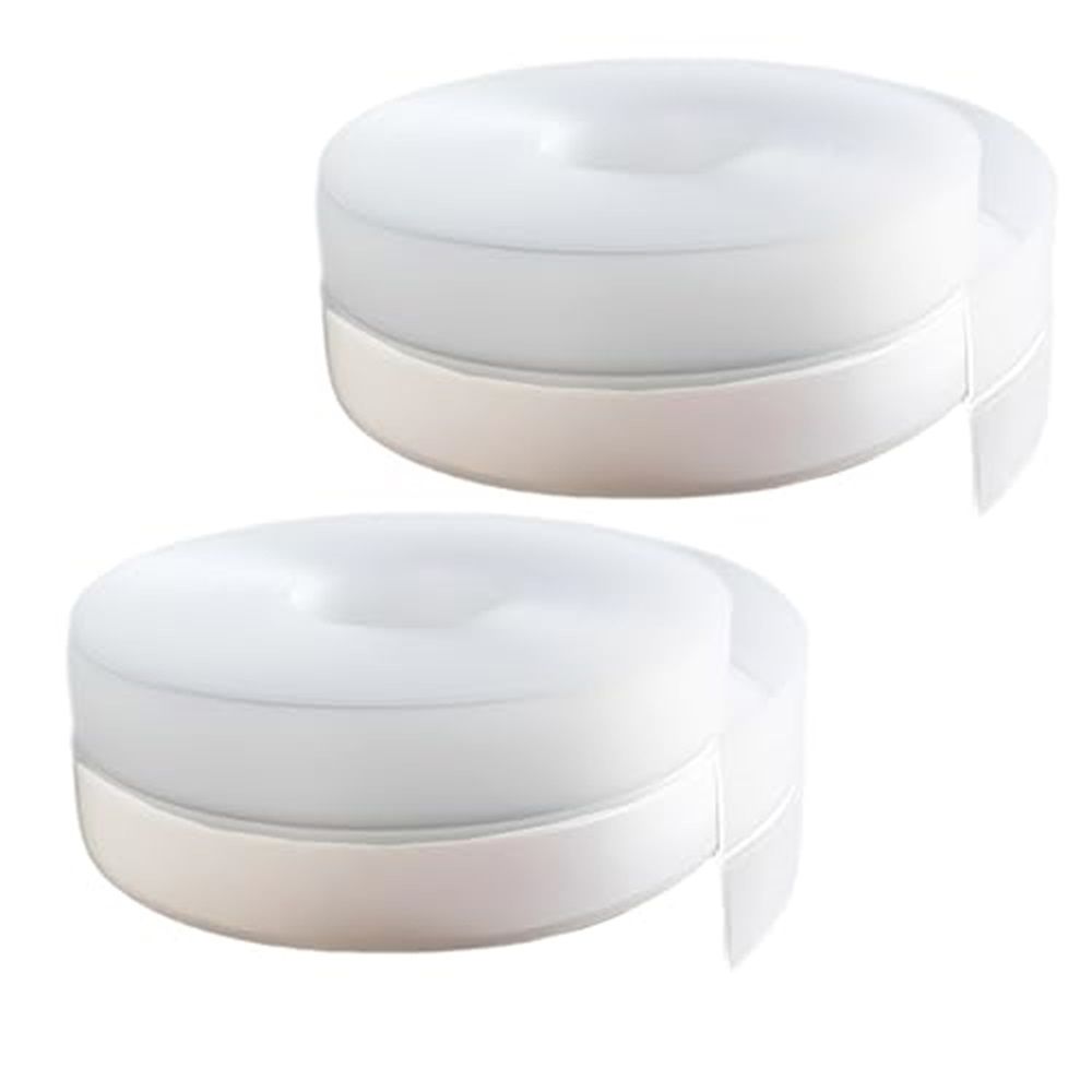 2 pack Silicone Seal Weather Stripping Tape 16.5 Feet Strip Bottom Draft Insulation Stopper Tape Weatherproof Soundproof for Door or Window Bathroom Shower Glass Gaps（45mm*5m） - Image 1
