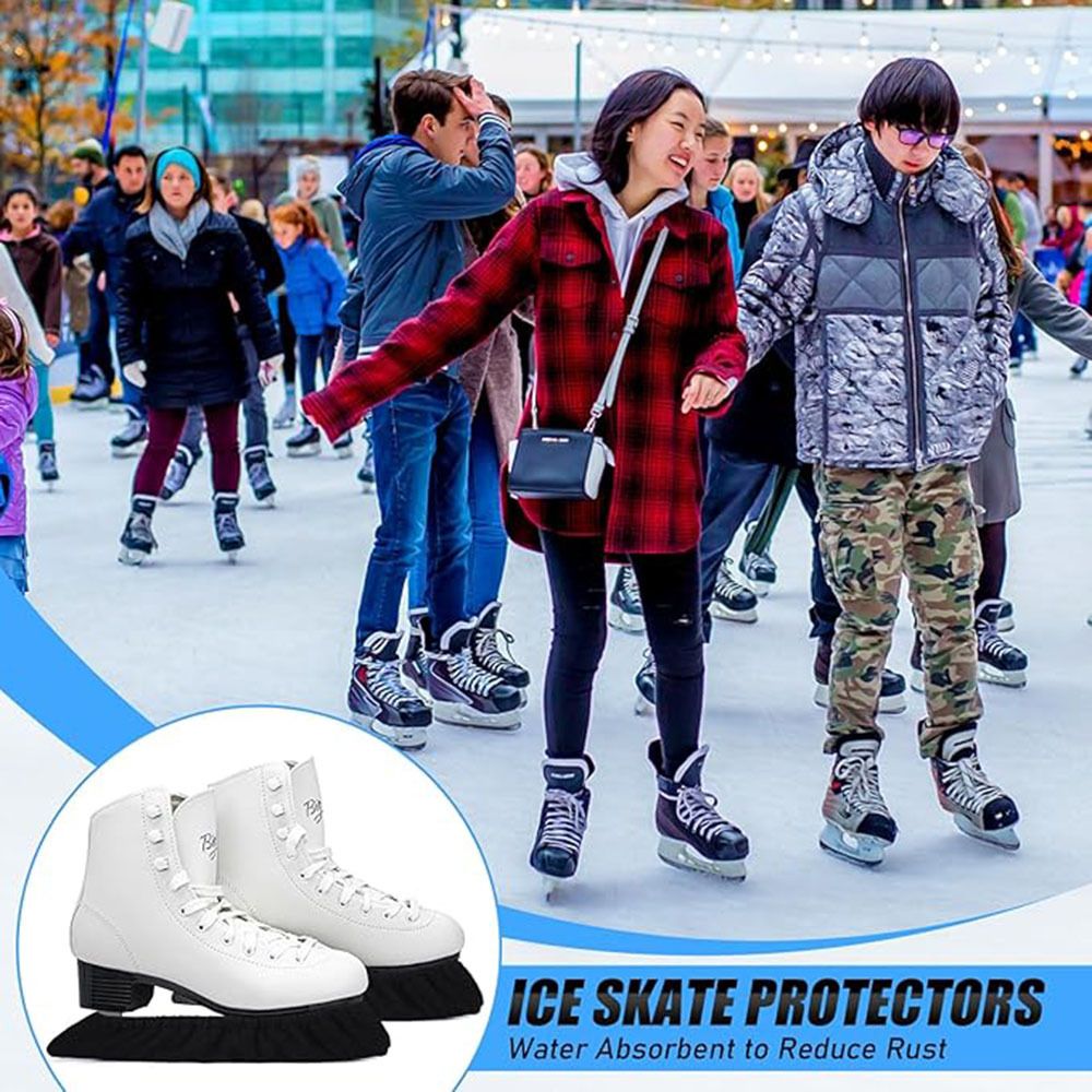 2 pack Ice Skate Guards,Skate Guards for Hockey Skates,Figure Skates and Ice Skates.Ice Skate Blade Covers for Toddler Kids Youth Adults-Men Women Boys Girls.Skate Guards Figure Skating Hockey. - Image 4