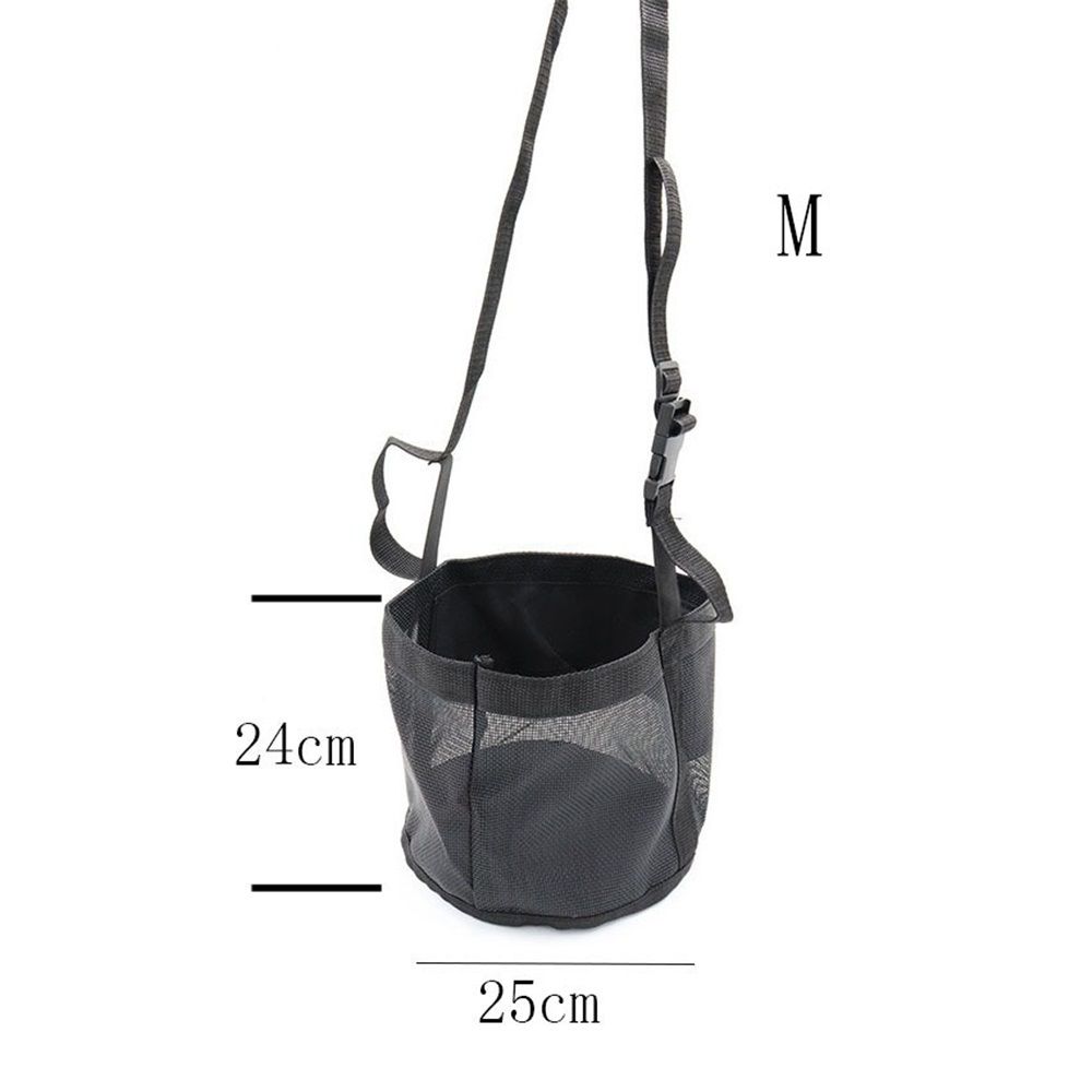 Horse Feed Bag Pack of 2, Feed Bags for Horses with Ventilation Mesh, Comfort Nose Pad Neck Pad, Adjustable Strap, Spill Proof Design for Independent Feeding Grain (M) - Image 4