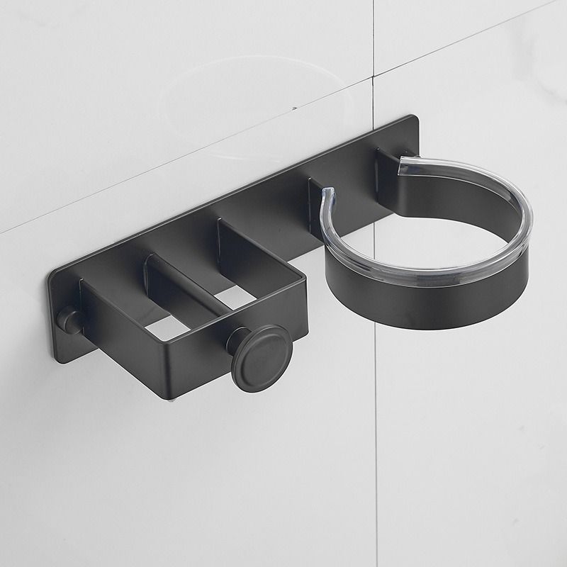Hairdryer Holder Wall Mounted Hair Straightener Holder, Blow Dryer Holder, aluminum alloy Hair Tool Organizer for Straighteners, Hair Dryer, Brush, Curling Iron - Image 2