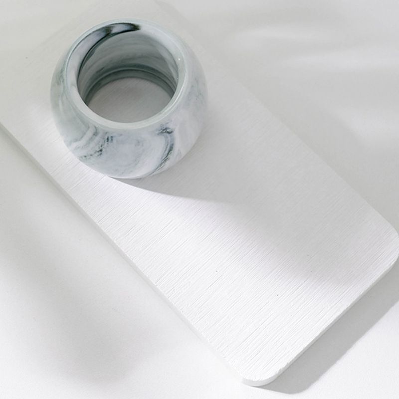 Small Ceramic Electric Toothbrush Holder Stand for Bathroom Vanity Countertop,Set of 2,Grey & White（6*4cm） - Image 3