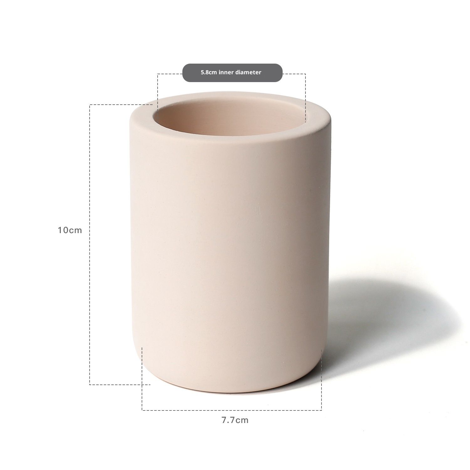 Drying Stone Toothbrush Holder, Diatomite Toothbrush Holders for Bathroom, Quick Drying Electric Toothbrush & Toothpaste Holder Cup, Diatomaceous Earth Bathroom Sink Organizer (beige) - Image 5
