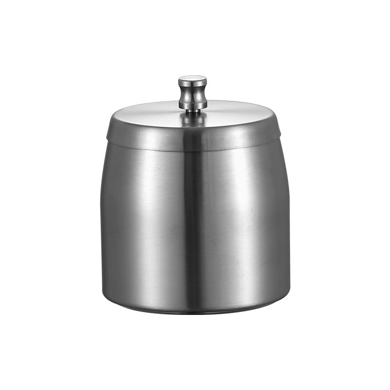 Outdoor Ashtray with Lid for Cigarettes,Stainless Steel Windproof/Rainproof Heavy Hidden Ashtray for Outside Patio Home Table Decor - Image 1
