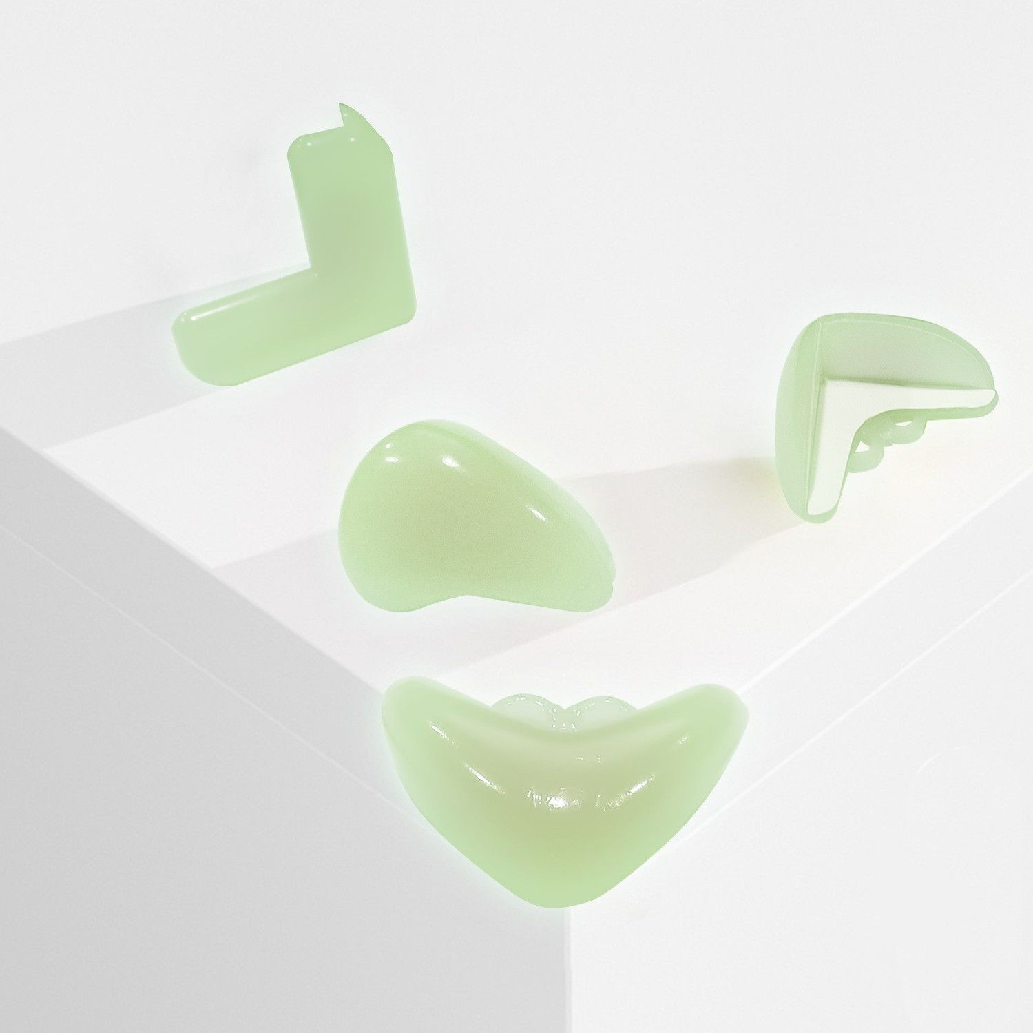 Luminous anti-collision corner protector Furniture Glass Table Desk Cupboard Corner Guards Clear Cushion Cover Protector Bumper 30pcs - Image 1