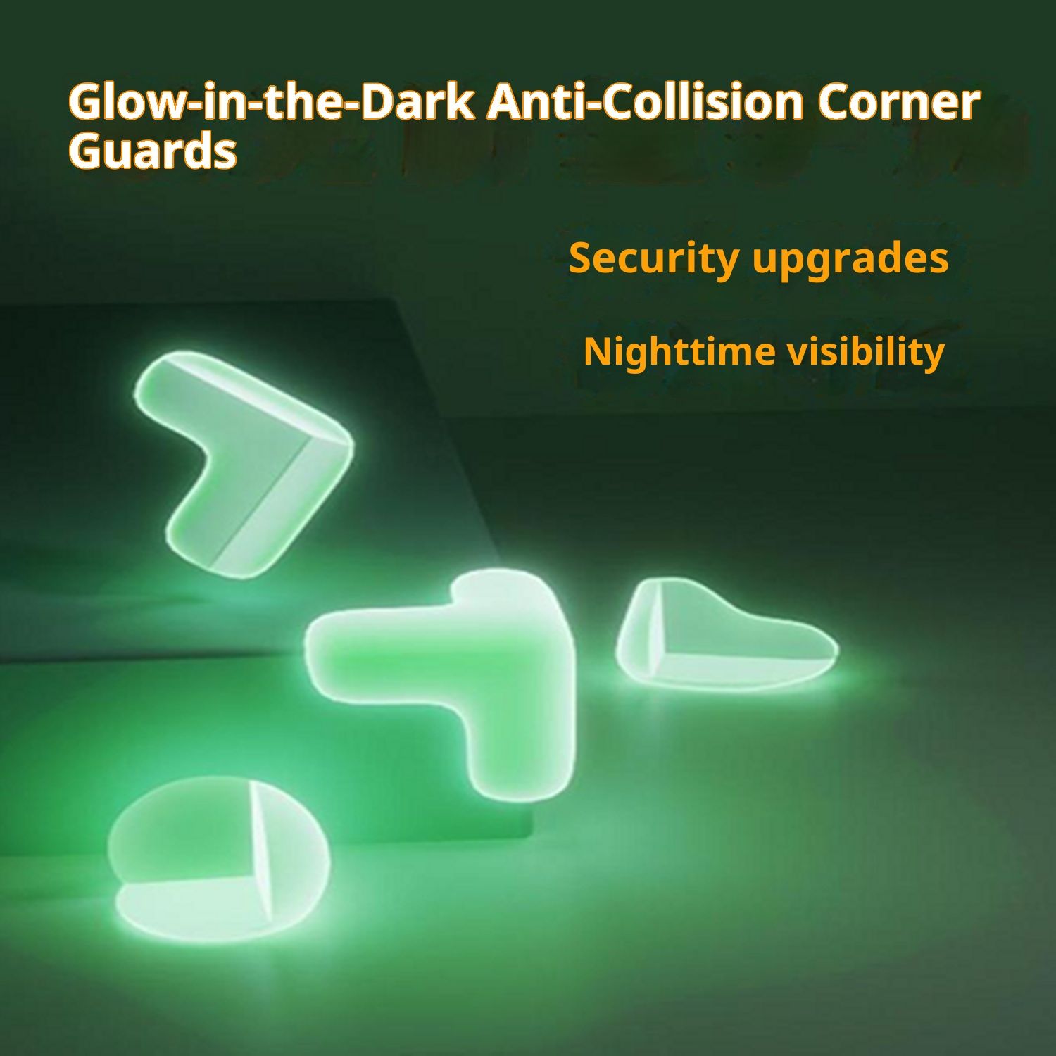 Luminous anti-collision corner protector Furniture Glass Table Desk Cupboard Corner Guards Clear Cushion Cover Protector Bumper 30pcs - Image 3