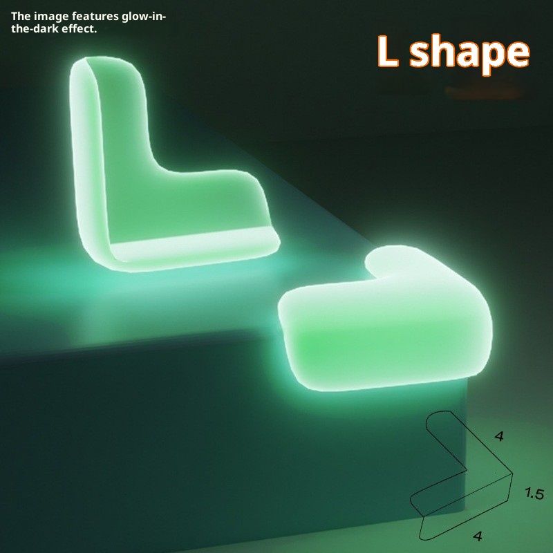 Luminous anti-collision corner protector Furniture Glass Table Desk Cupboard Corner Guards Clear Cushion Cover Protector Bumper 30pcs - Image 4
