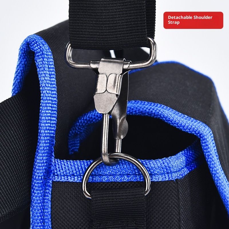 Tool Belt,600D Water-draining Oxford Cloth Tool Belts for Men,Electrician Tool Belt Widely Applied to Repairmen,Electrician,Carpenter,Construction (8 pockets) - Image 3