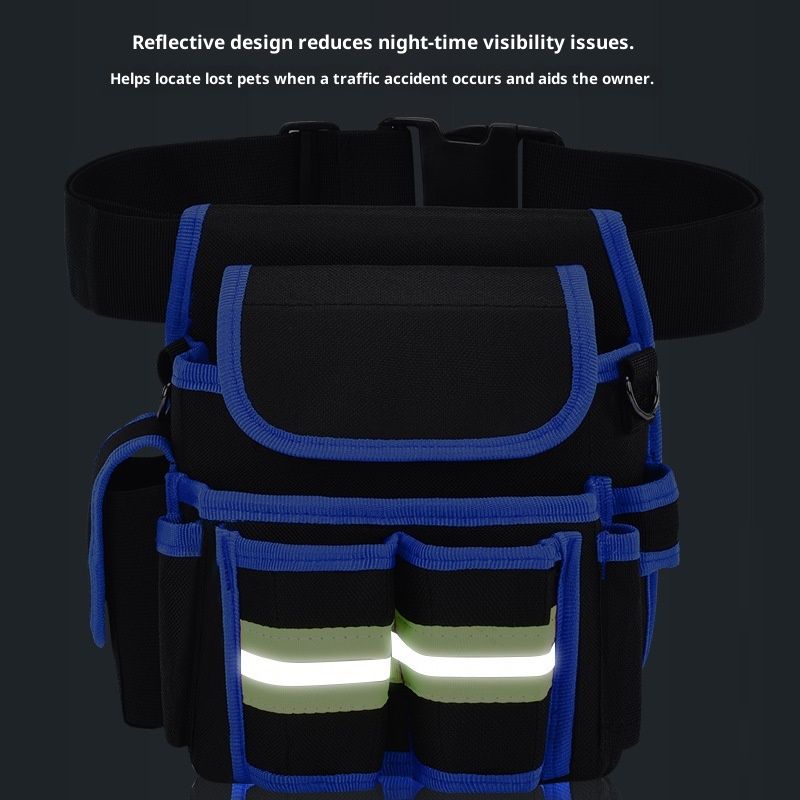 Tool Belt,600D Water-draining Oxford Cloth Tool Belts for Men,Electrician Tool Belt Widely Applied to Repairmen,Electrician,Carpenter,Construction (8 pockets) - Image 4