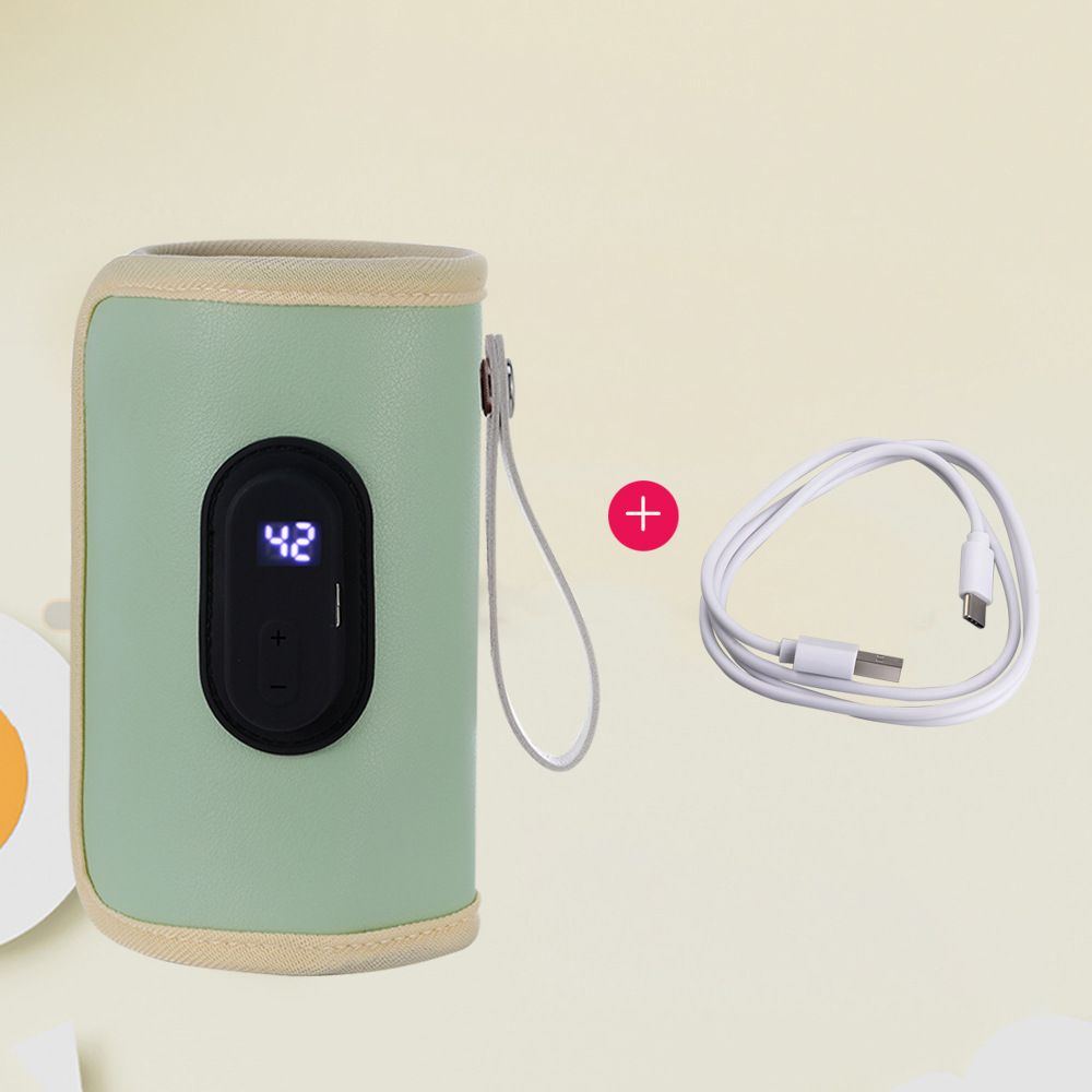USB Baby Bottle Warmer with LCD Screen, Heating,Temperature, Portable Milk Bottle Heater for Travel, Car, Plane - Image 1