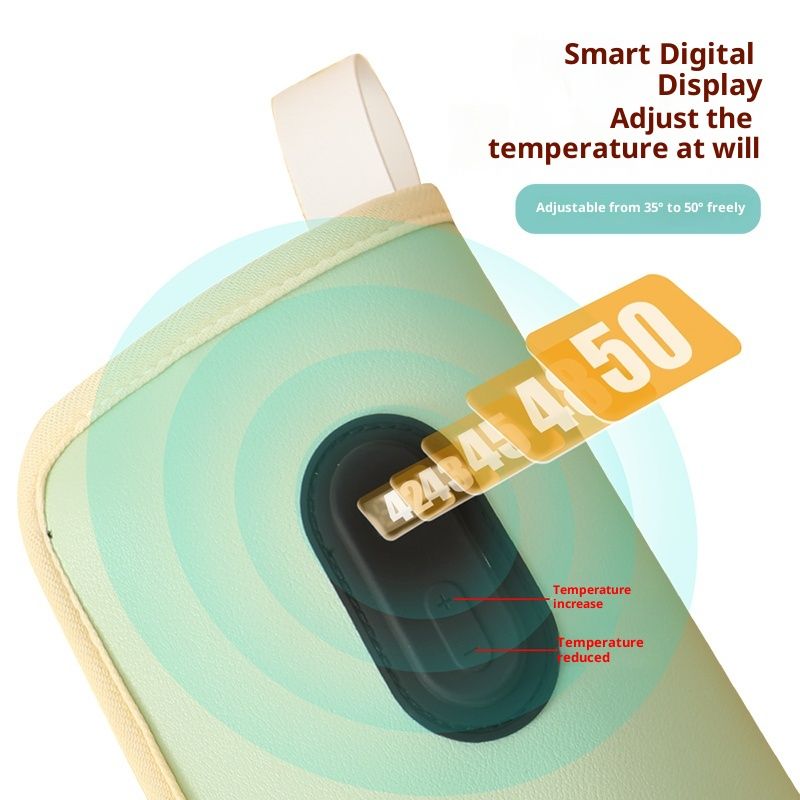 USB Baby Bottle Warmer with LCD Screen, Heating,Temperature, Portable Milk Bottle Heater for Travel, Car, Plane - Image 3