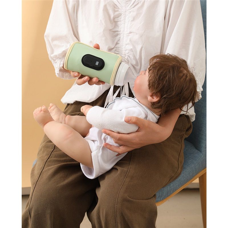 USB Baby Bottle Warmer with LCD Screen, Heating,Temperature, Portable Milk Bottle Heater for Travel, Car, Plane - Image 5