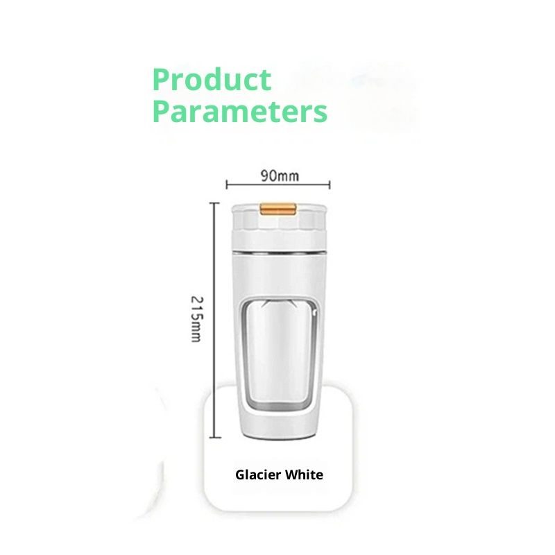 20 oz Portable Blender Cup - USB Rechargeable for Shakes, Smoothies & Juices, Personal Blender for Travel, Office, Gym (White) - Image 5