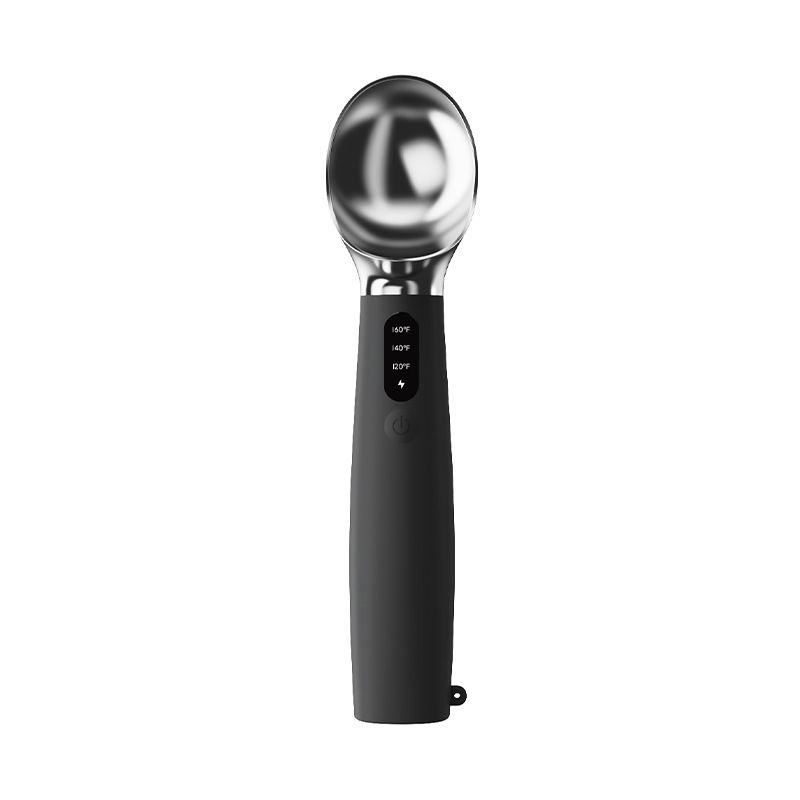 Heated Ice Cream Scoop Rechargeable, Electric Warming Ice Cream Scooper with LED Display Three speed temperature control, Heats to 160°F for Hard Ice Cream, Easy for Seniors & Kids,(Black,) - Image 1