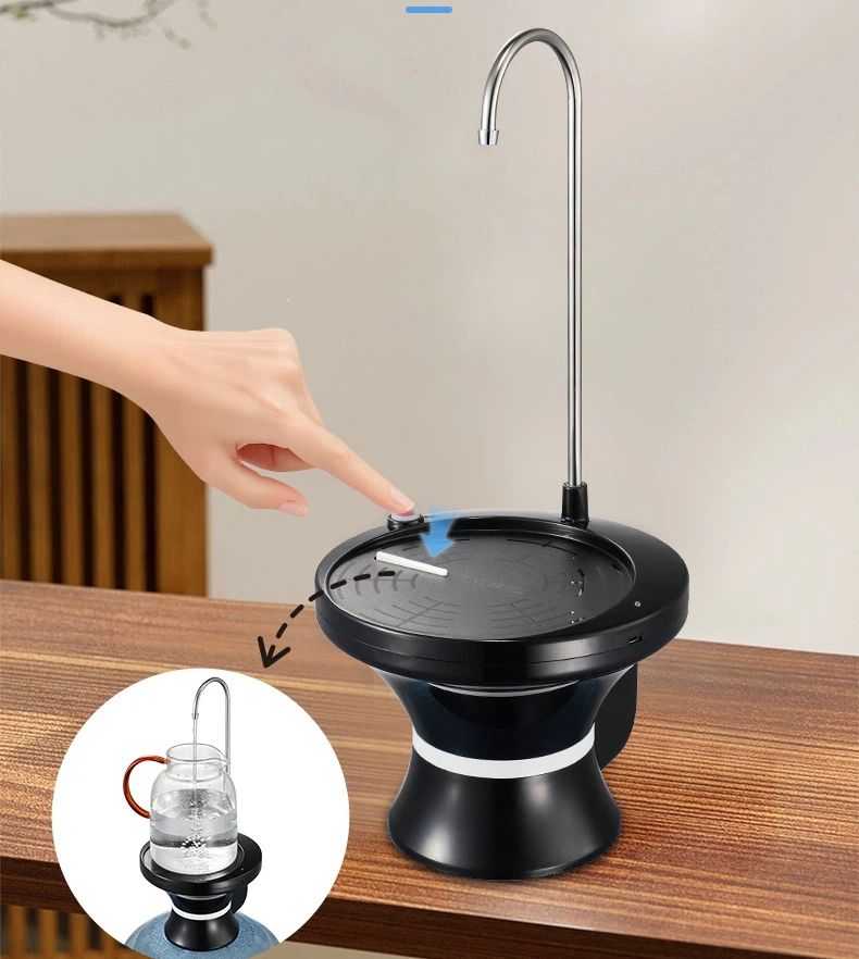 Drinking Water Dispenser Pump, Automatic Electric Drinking Water Bottle Pump USB Rechargeable with 2 Switch Control, Stable and Portable for Home, Kitchen, Office, Camping - Image 3