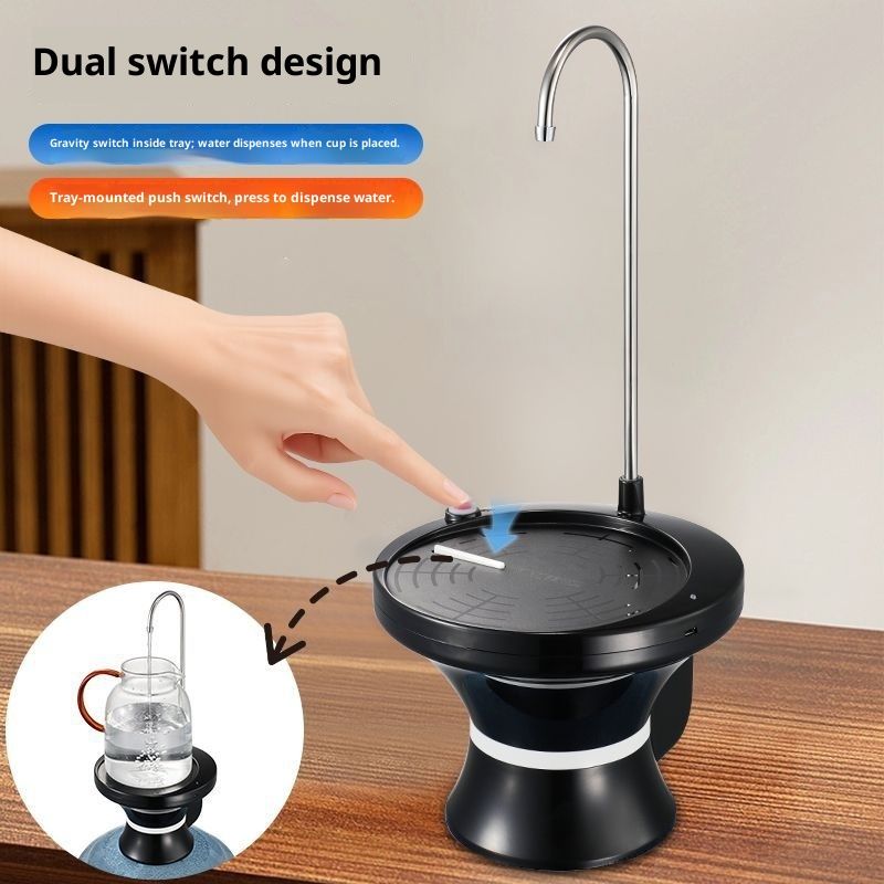 Drinking Water Dispenser Pump, Automatic Electric Drinking Water Bottle Pump USB Rechargeable with 2 Switch Control, Stable and Portable for Home, Kitchen, Office, Camping - Image 4