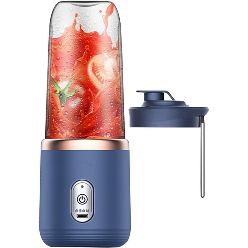 Portable Blender 14oz for Juices & Smoothies with 6 blades Puwerful performances Fusion Blender | USB Rechargeable, Lid, Cup included | Fit for travel and outdoor activities - Image 1