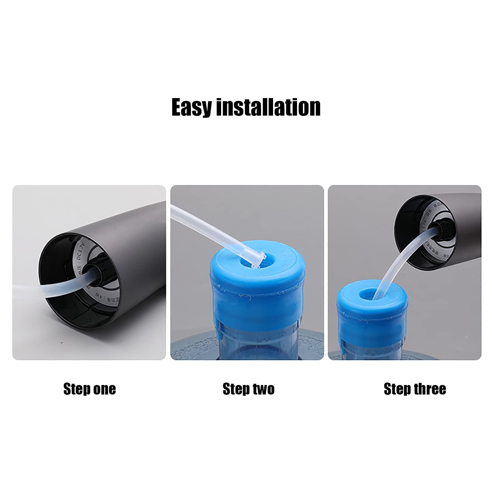Portable Water Cooler Dispenser,Universal Water Dispenser for USB Charging Water Pump（black） - Image 2