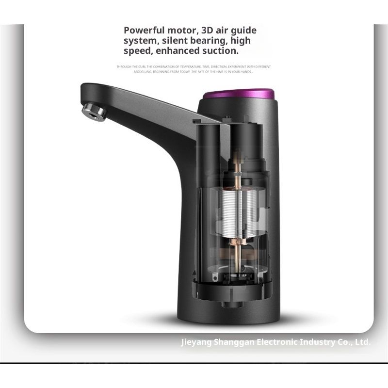 Portable Water Cooler Dispenser,Universal Water Dispenser for USB Charging Water Pump（black） - Image 4