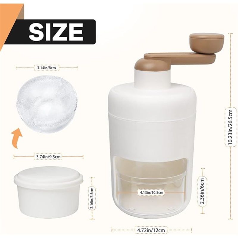Shaved Ice Machines and Snow Cone Machine-Portable Ice Crusher and Shaved Ice Machine with Ice Cube Trays-BPA Free - Image 5