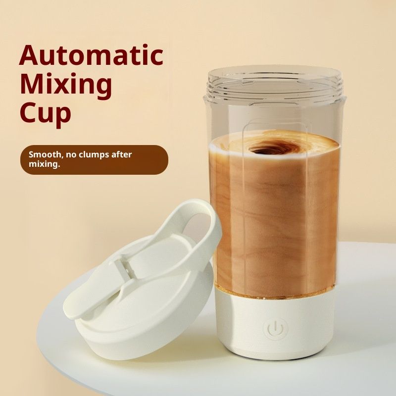 Electric Shaker Bottle, BPA Free - Portable Mixer Cup/USB Rechargeable Shaker Cups for Protein Shakes and Meal Replacement Shakes, 15.22 oz (White) - Image 3