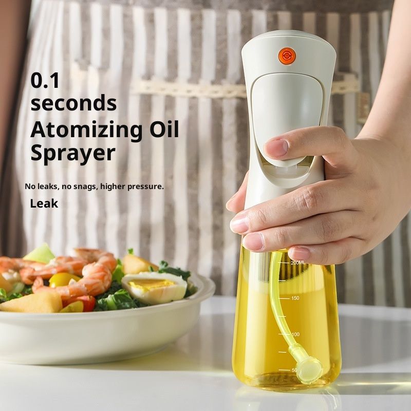 Olive Oil Sprayer for Cooking Glass,200ml Oil Dispenser Bottle , Spray Bottles Oil Dispenser for Kitchen, Kitchen Gadgets for Salads, white - Image 2