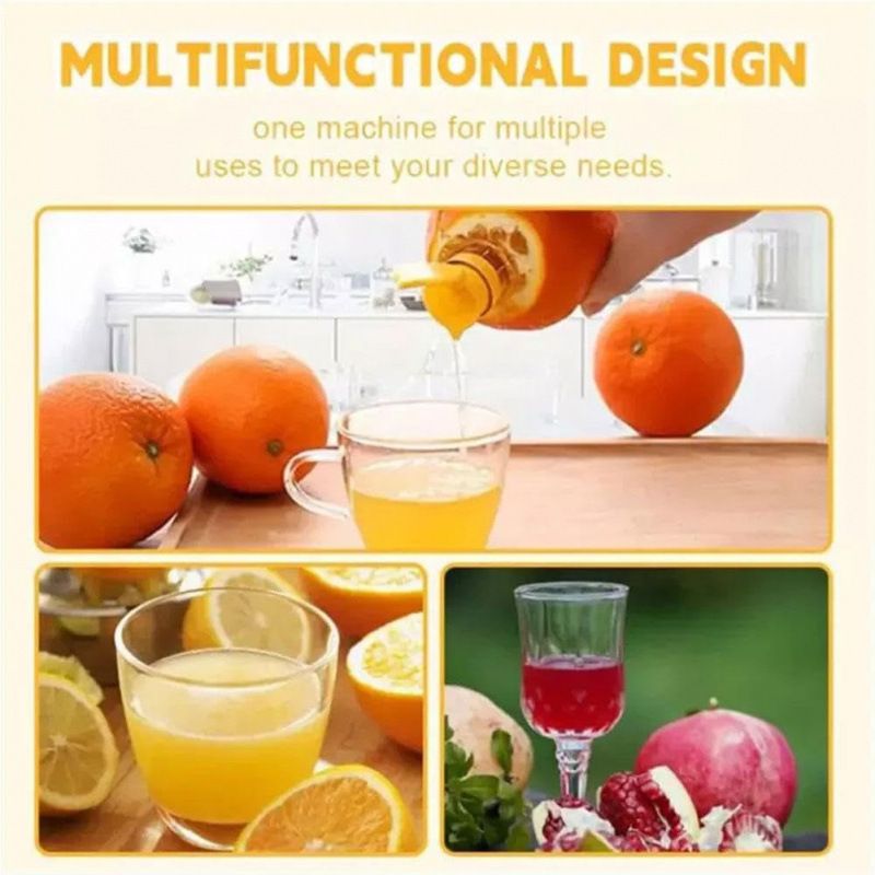 2PCS Lemon Mini Squeezer, New Screw Top Lemon Squeezer, Manual Juice Extractor With Lid, Orange Citrus Press for Cocktails, Drinks (Yellow+Green) - Image 5