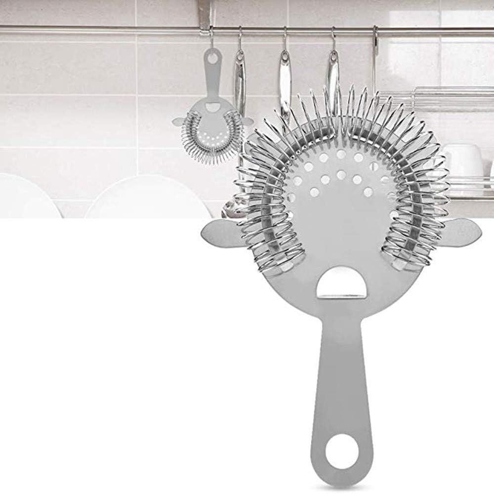 1 Pack of Cocktail Strainer Stainless Steel Bar Cocktail Strainer Filtering Tool for Bar Restaurant Home - Image 3