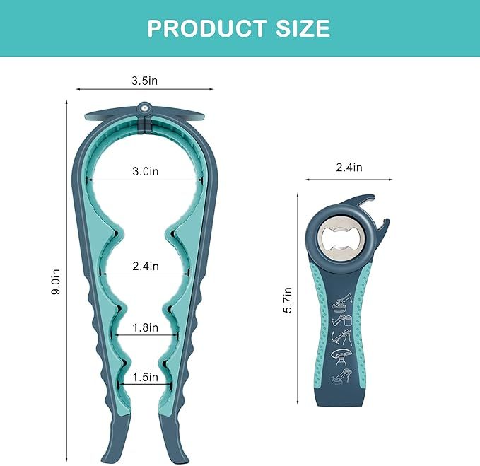 Bottle Opener for Arthritic Hand,Jar Opener for Old People, Children, Women, Those with Weak Hands,Multifunctional Kitchen Gadgets - Image 5