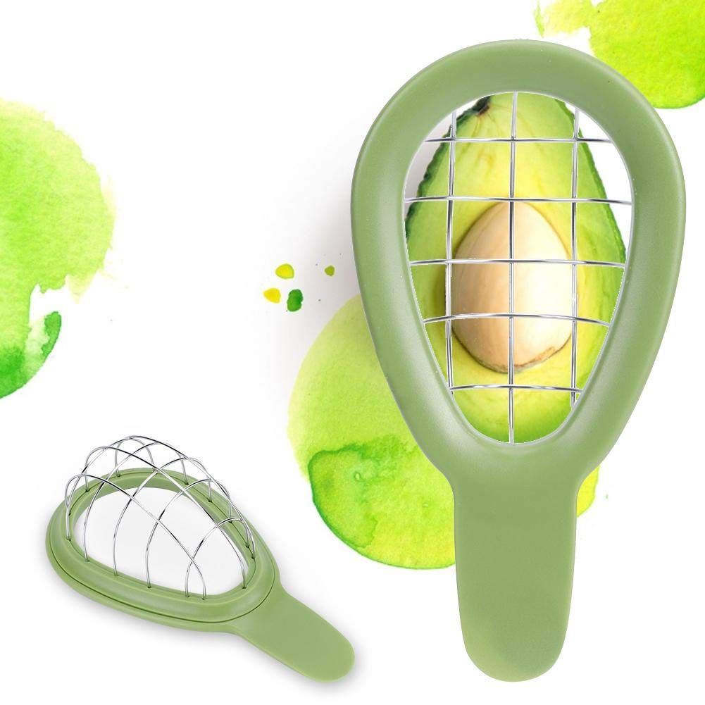 2pcs Avocado Slicer Tool Inches Avocado Cuber Tool with Ergonomic Handle, Easy to Use and Clean, Food-Grade Plastic and Stainless Steel, Good for Salads, Guacamole, or Smoothie - Image 1