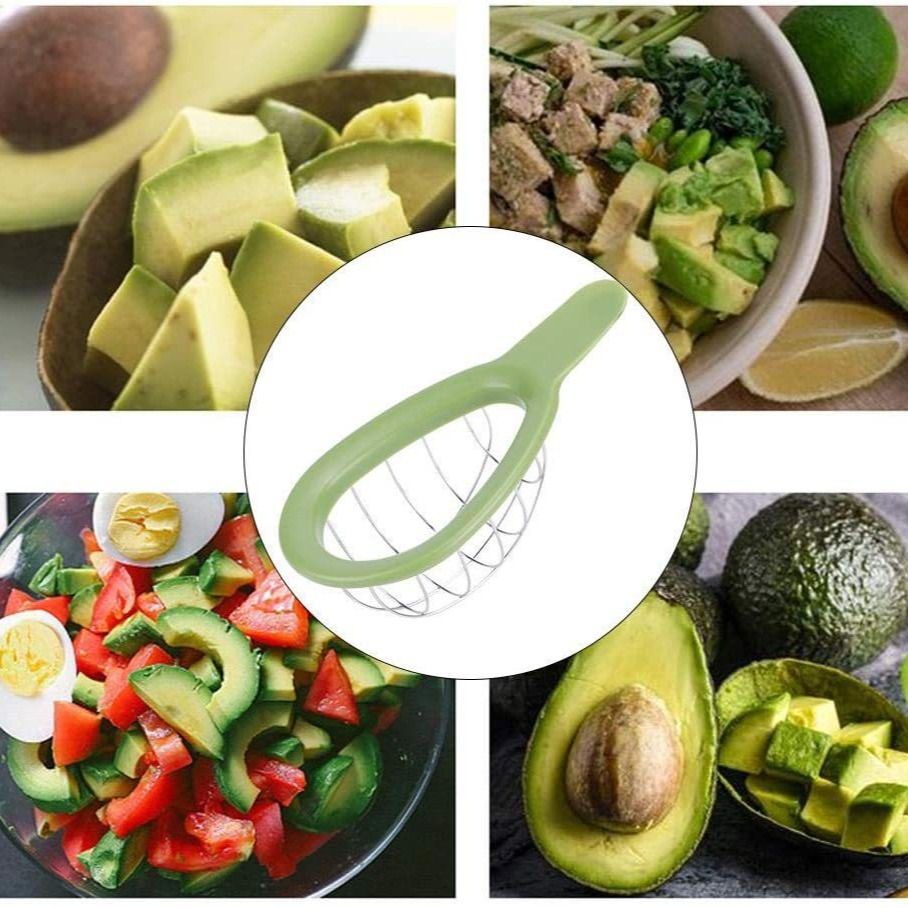2pcs Avocado Slicer Tool Inches Avocado Cuber Tool with Ergonomic Handle, Easy to Use and Clean, Food-Grade Plastic and Stainless Steel, Good for Salads, Guacamole, or Smoothie - Image 4